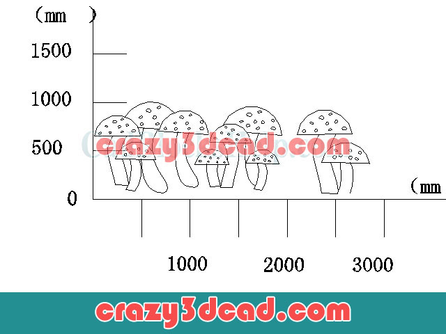 Mushroom Sculpture CAD Elevation